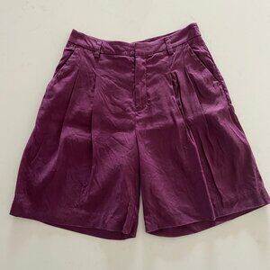 ANTHROPOLOGIE MAEVE Linen Bermuda Shorts